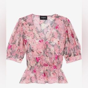 The kooples pink silk blouse